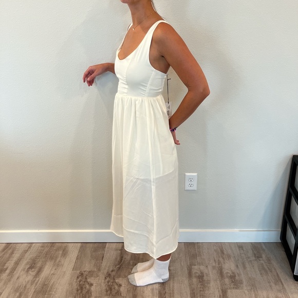 We Wore What - Corset Satin Charmeuse Midi Dress - Size XS - Picture 6 of 6